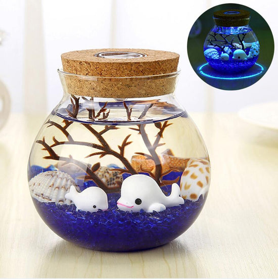 Luminous Bottle Cartoon Micro Landscape Remote Control Colorful Lights 28 k